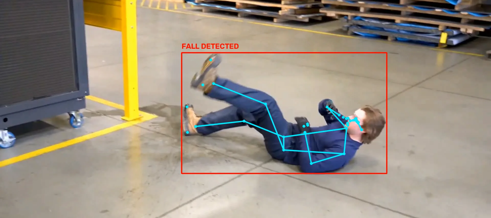 AI Fall Detection Skeletal Tracking