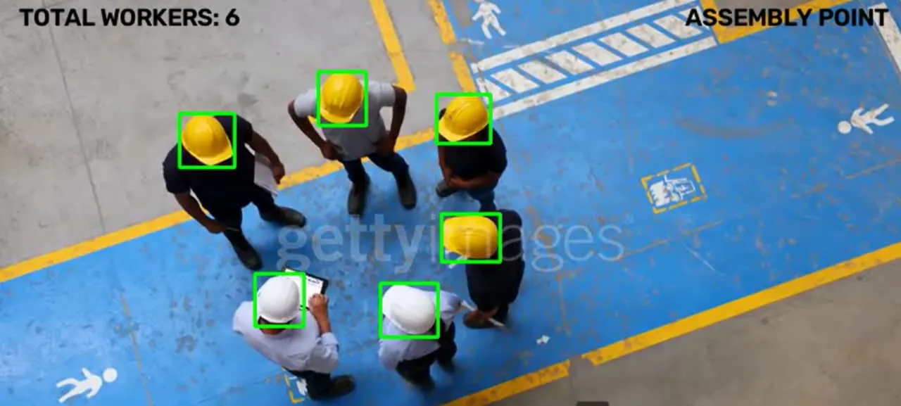 Head Counter AI Edge Computer Vision at Safe Assembly