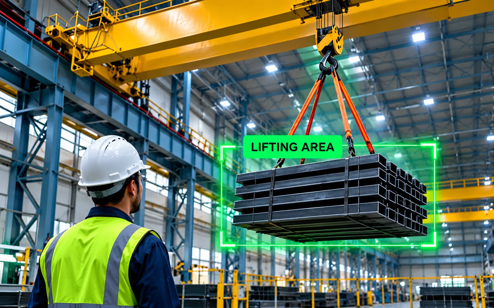 Suspended load safety monitoring